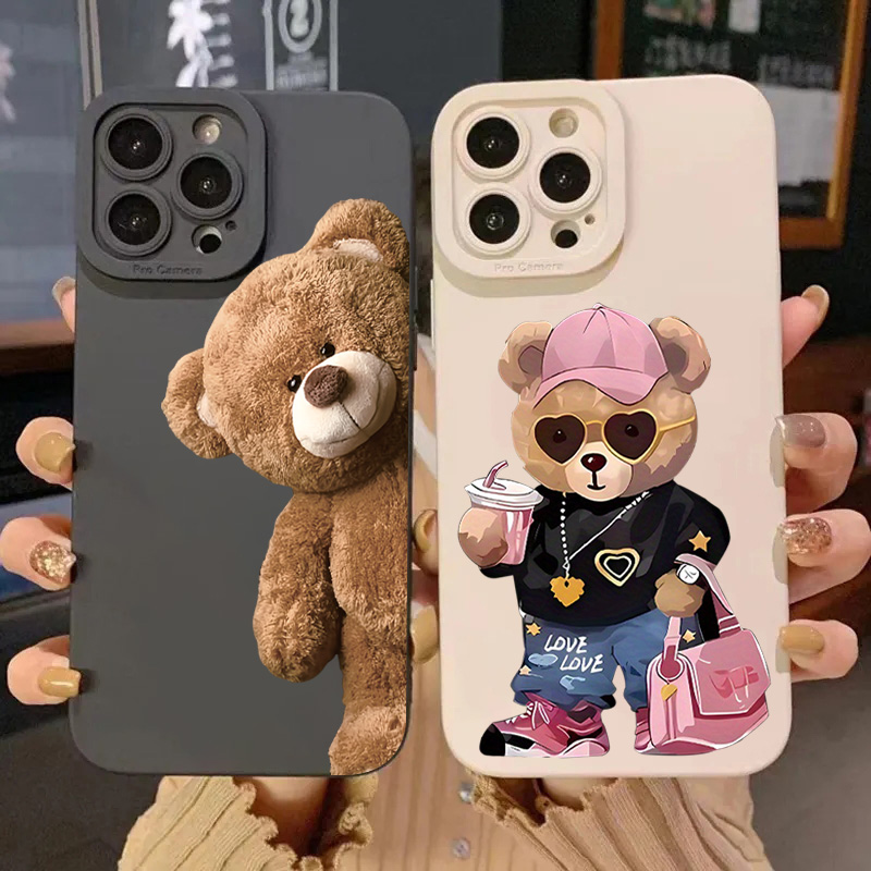 Samsung Galaxy S24 - Cute Bear Soft Phone Case For