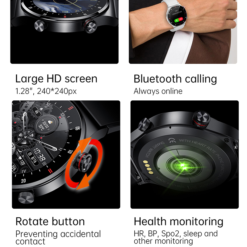 ECG+PPG Bluetooth Call Smart W - Smartwatch Custom recension och pris