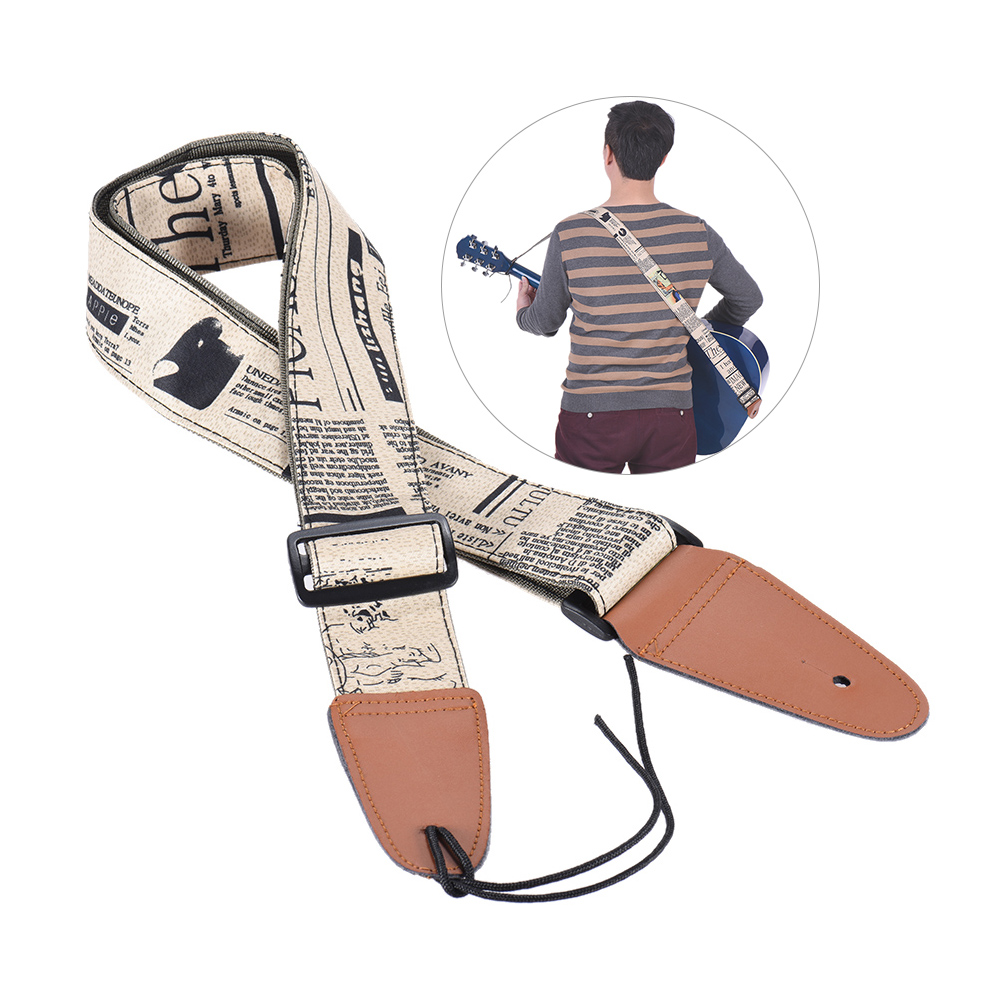 Comfortable Adjustable Guitar  - Leather Classic Strap recension och pris