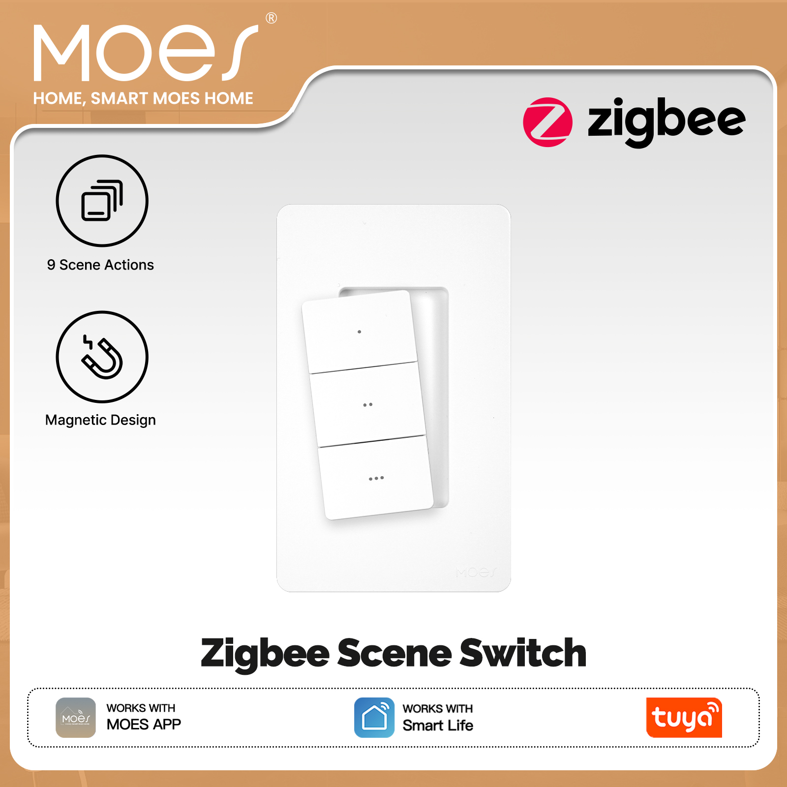 MOES Tuya Zigbee Smart Wireles - Smart Accessories recension och pris