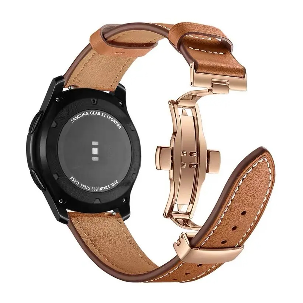 20mm 22mm Leather Band For Sam - Titan Smartwatch Accessories recension och pris