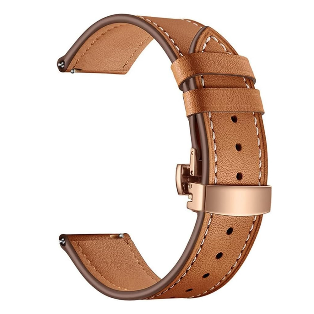 20mm 22mm Leather Band For Sam - Titan Smartwatch Accessories recension och pris